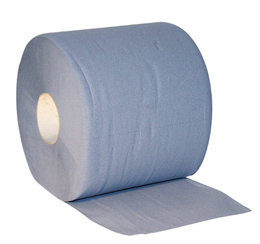 Kerbl Papiertuchrolle blau, 3-lagig, 2 x 500 Blatt