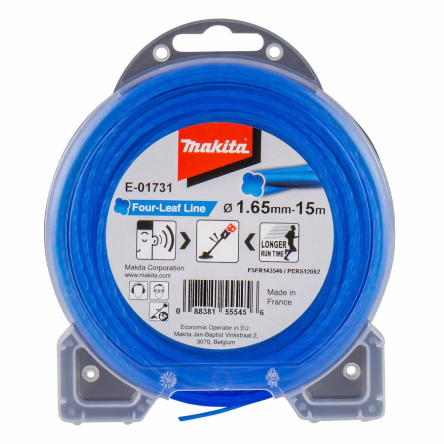 Makita E-01731 Kleeblatt Nylonschnur 1,65mm x 15m blau