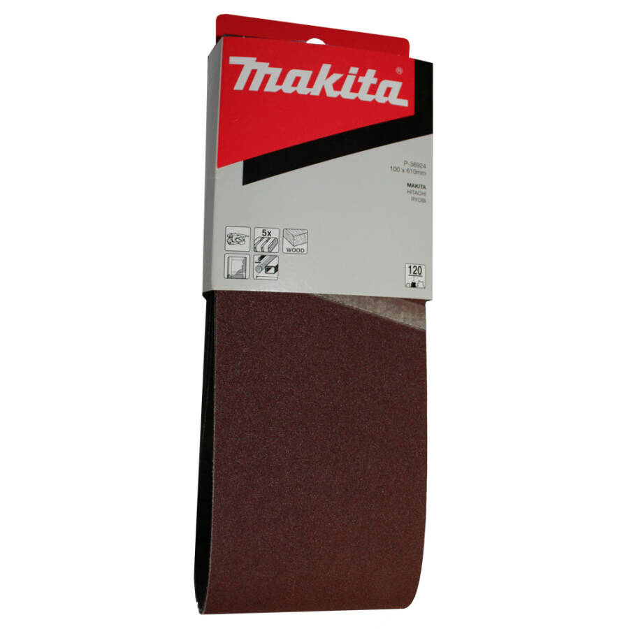 Makita P-36924 Schleifband 610 x 100 mm K120 Inhalt 5 Stk.