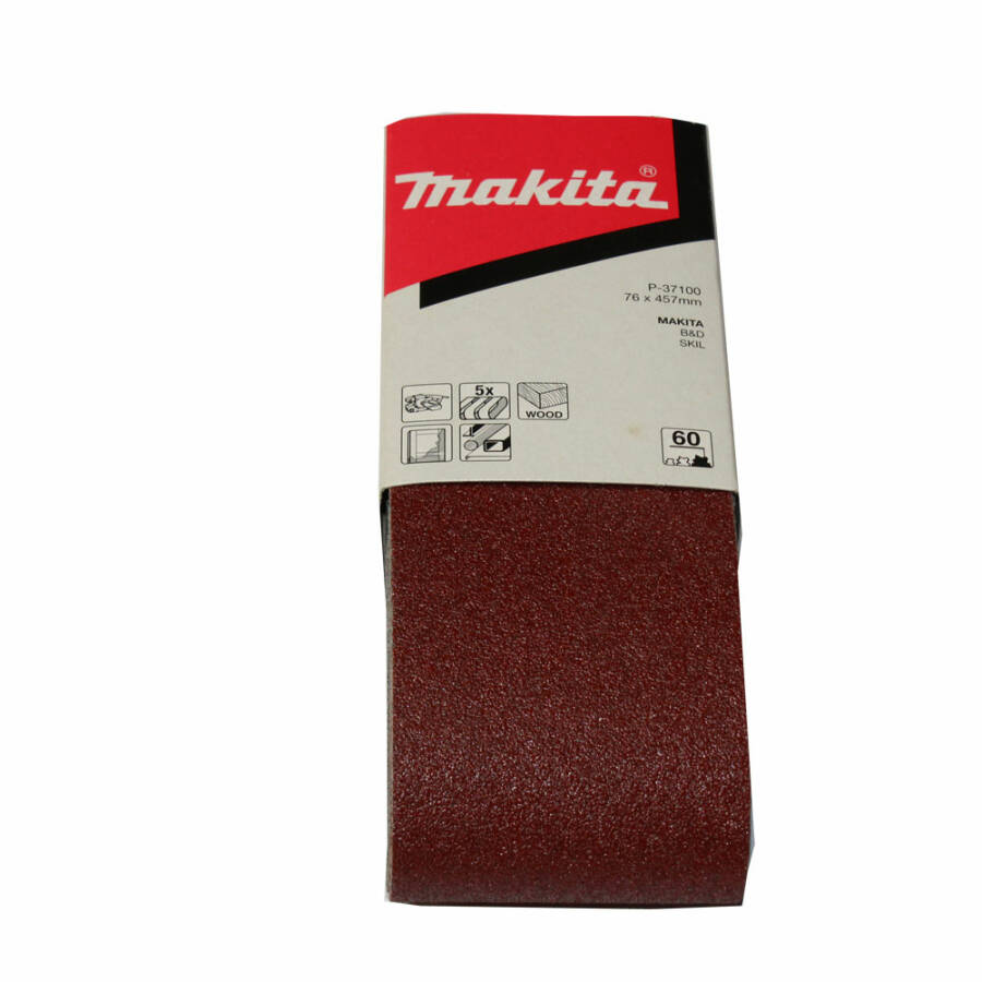 Makita P-37100 Schleifband 457 x 76 mm K60 Inh. 5 Stk.